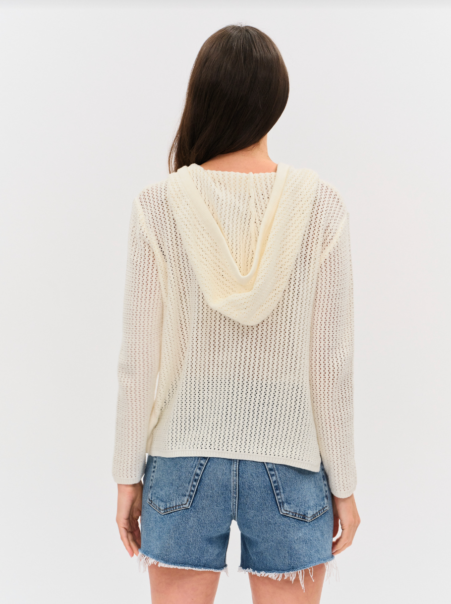 Drift Crochet Knit Hoodie