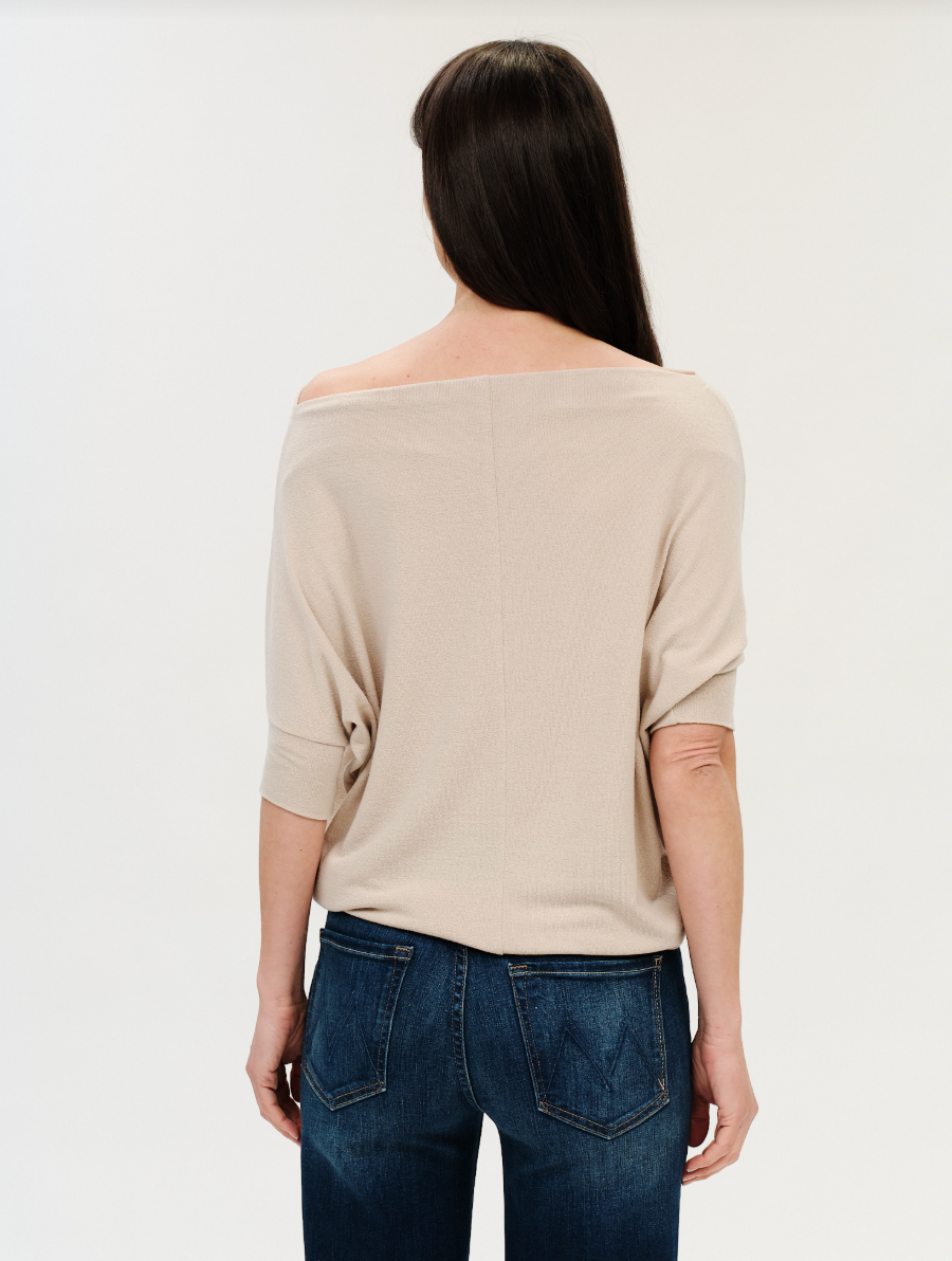 Maci Short Sleeve Convertible Knit Top
