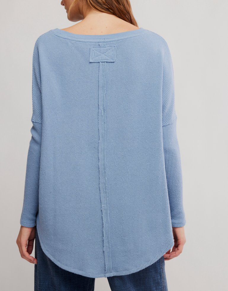 Latte Blues Thermal Long Sleeve Top