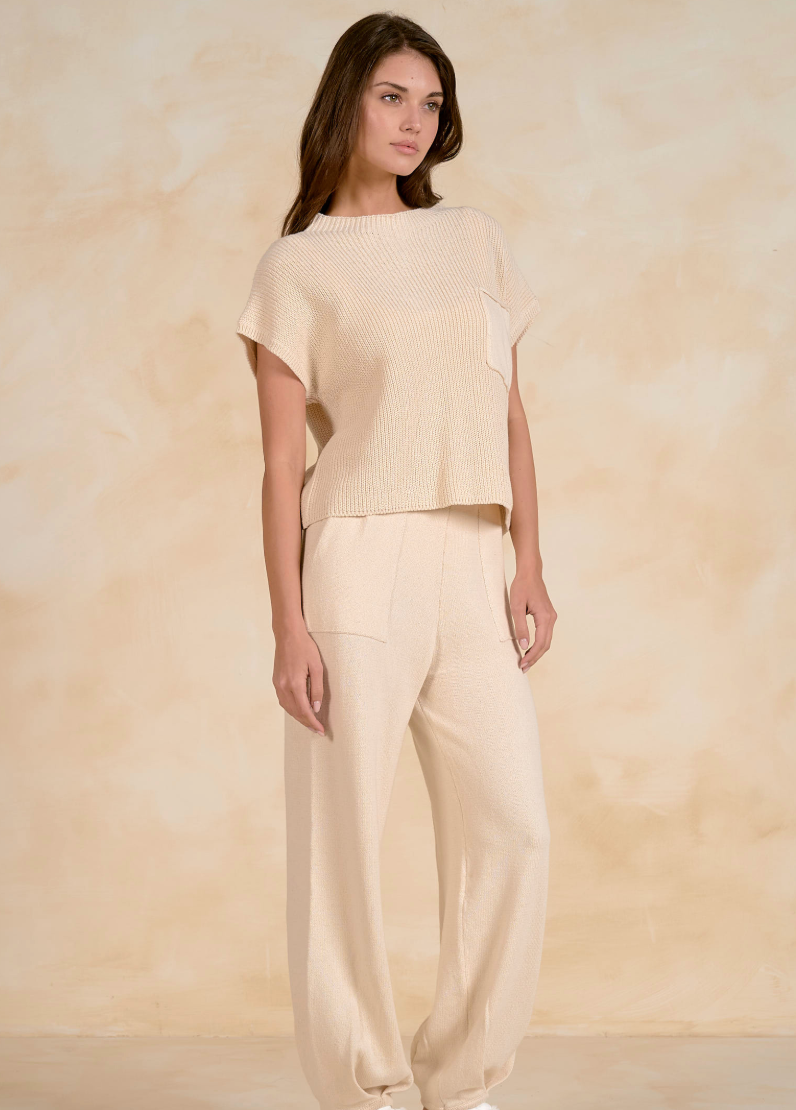 Caden Ribbed Cap Sleeve Top