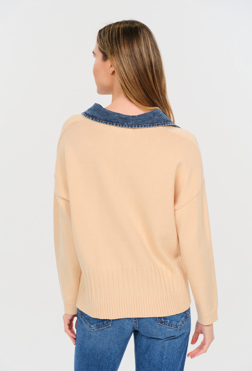 Eileen Mixed Media Sweater