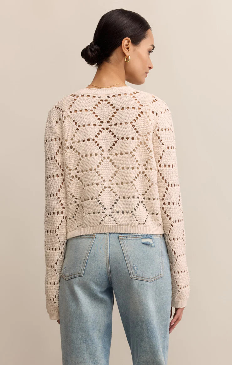 Meredith Diamond Sweater Cardigan