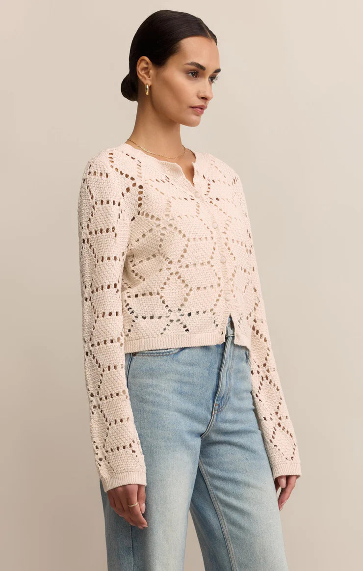 Meredith Diamond Sweater Cardigan