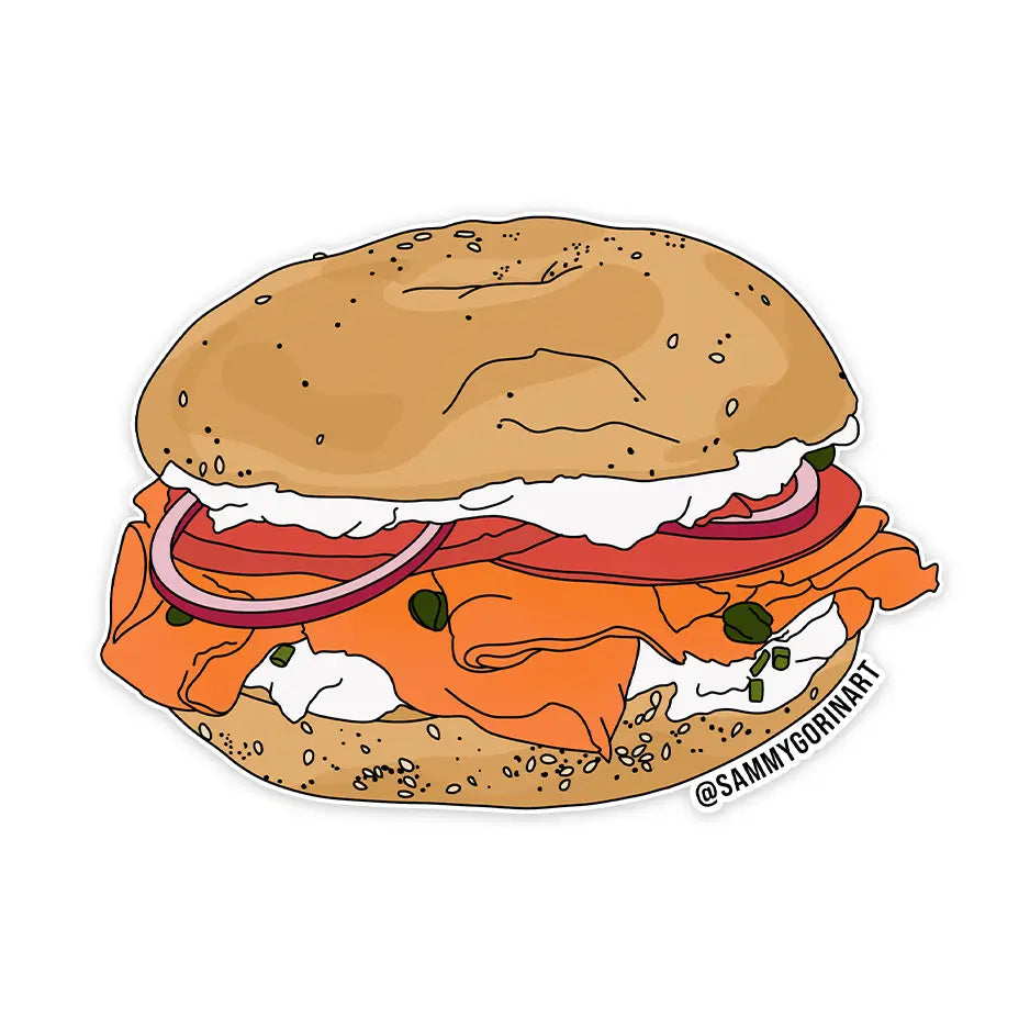 Bagel and Lox Sticker