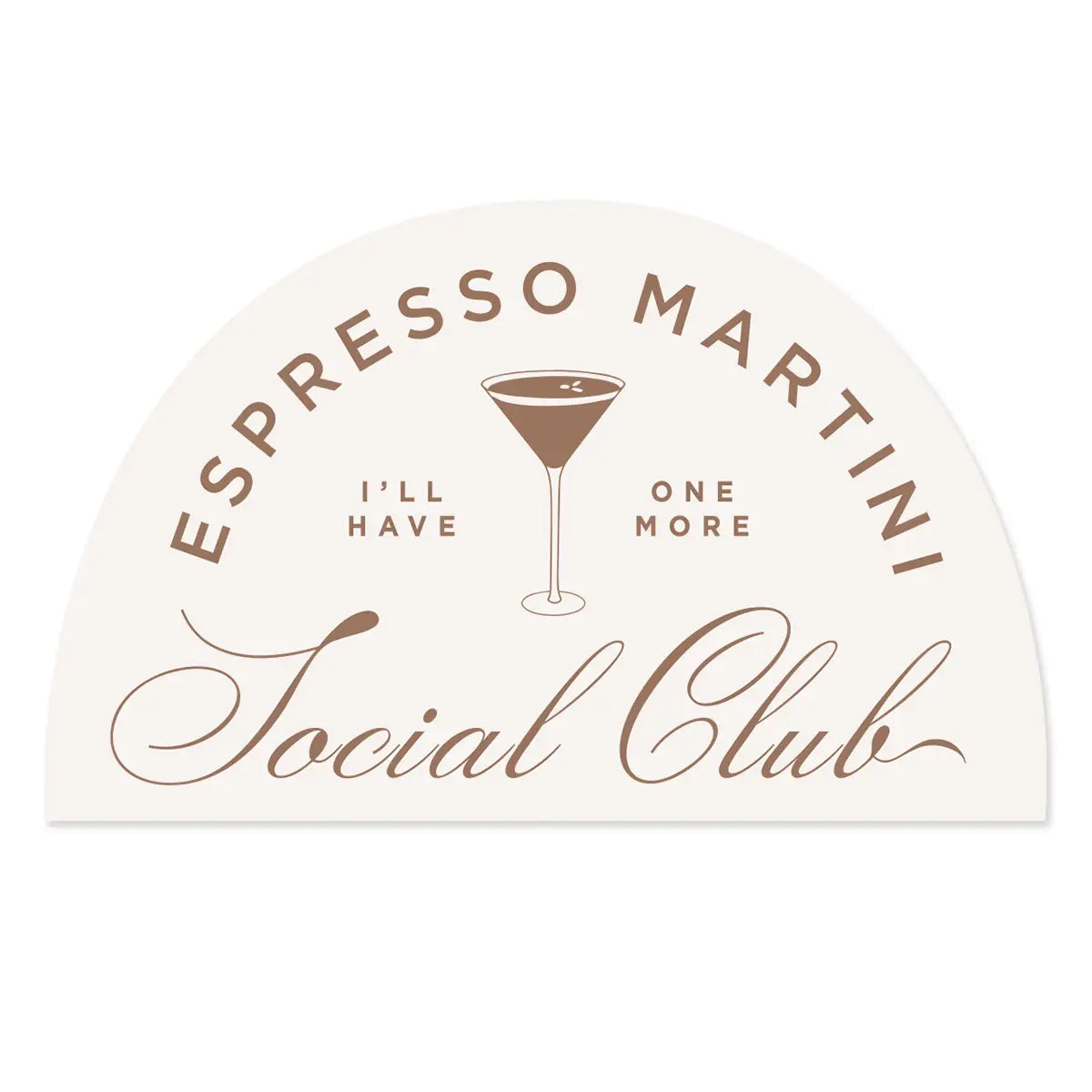 Espresso Martini Social Club Sticker