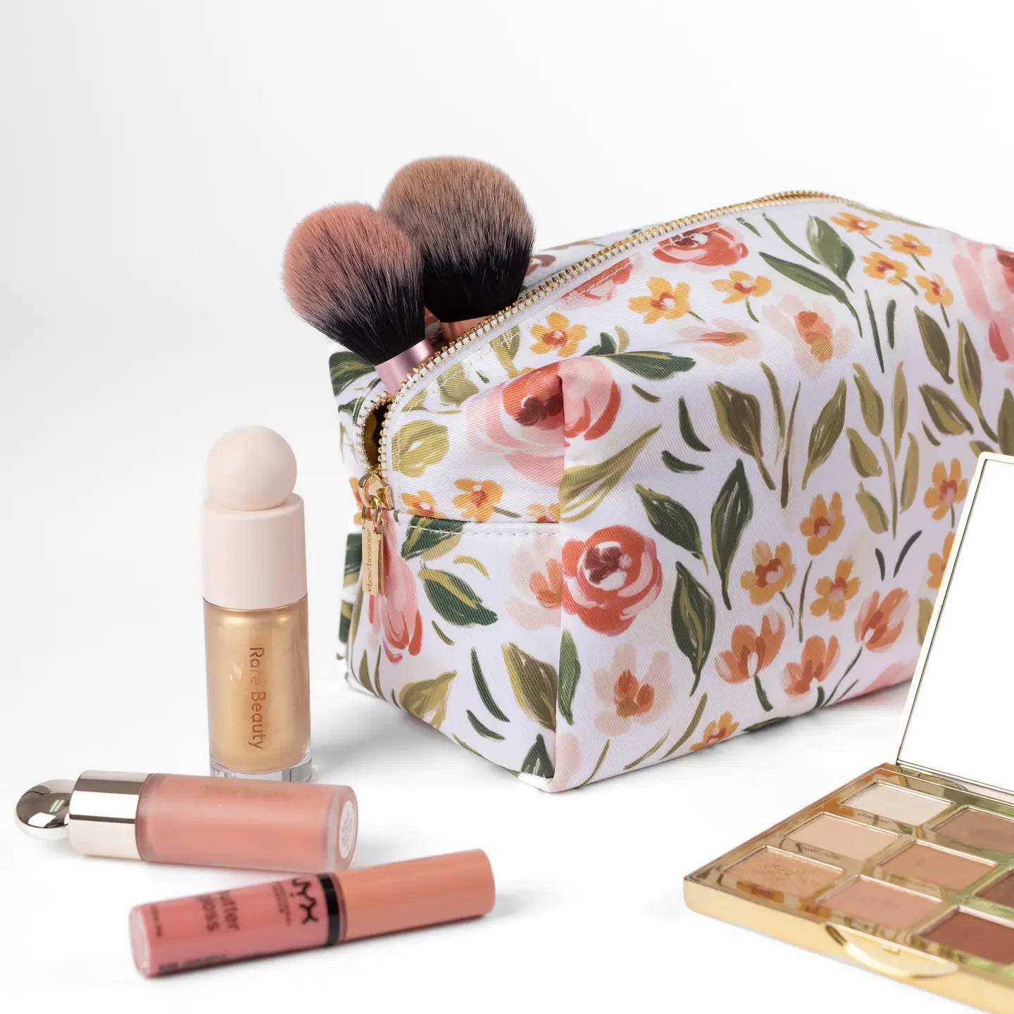 Floral Cosmetic Bag