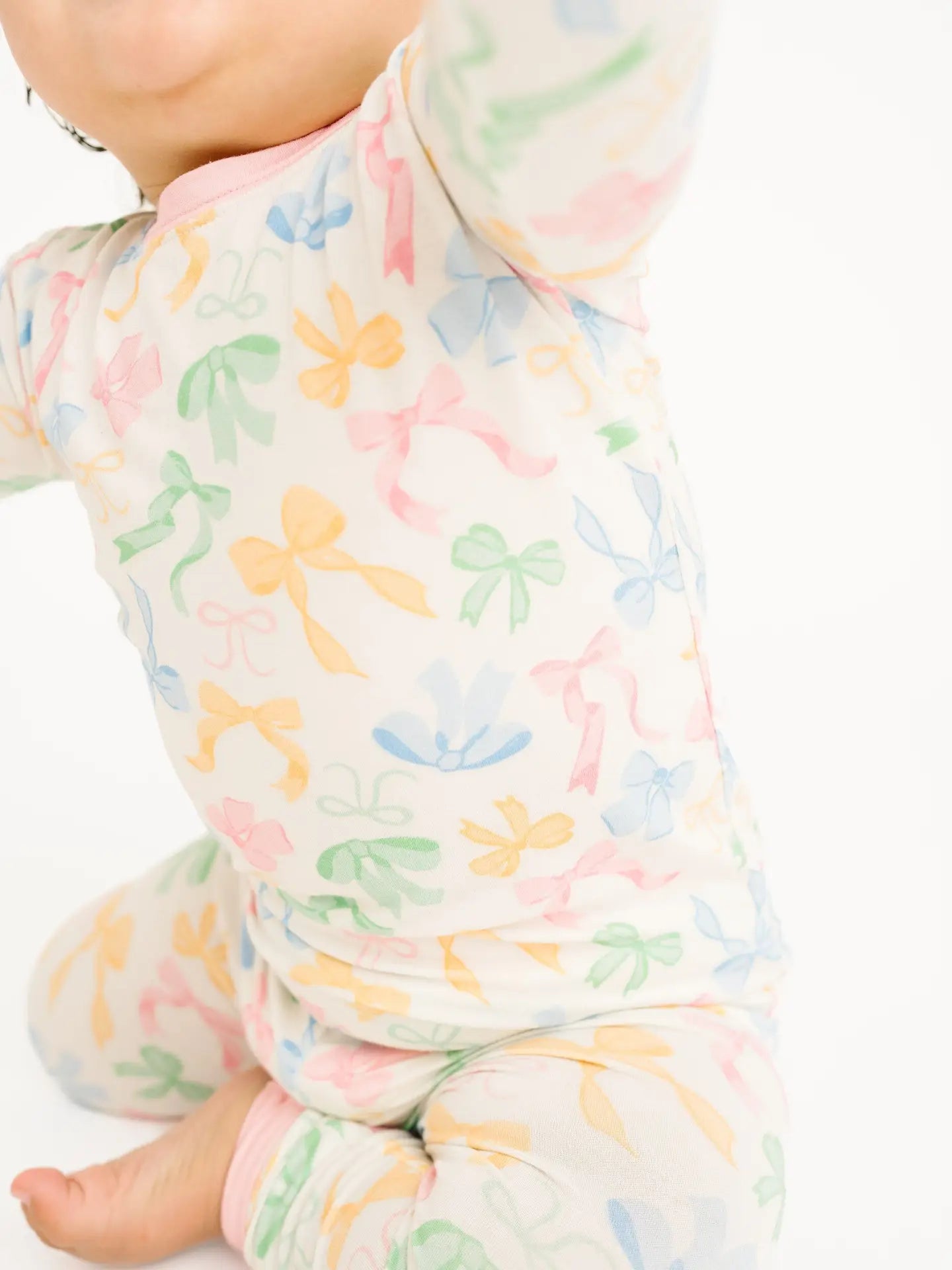 Pastel Bows Bamboo Set