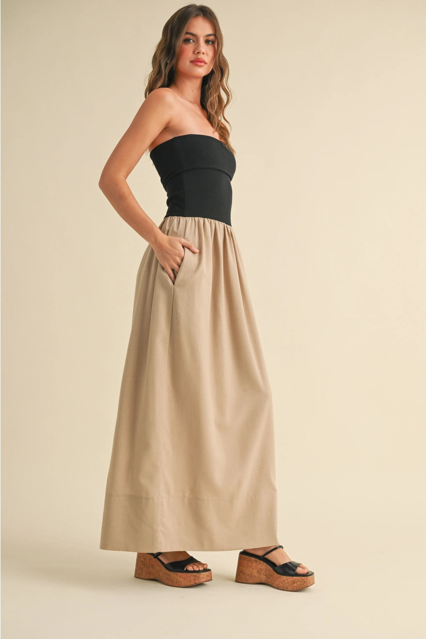 Khloe Strapless Maxi Dress