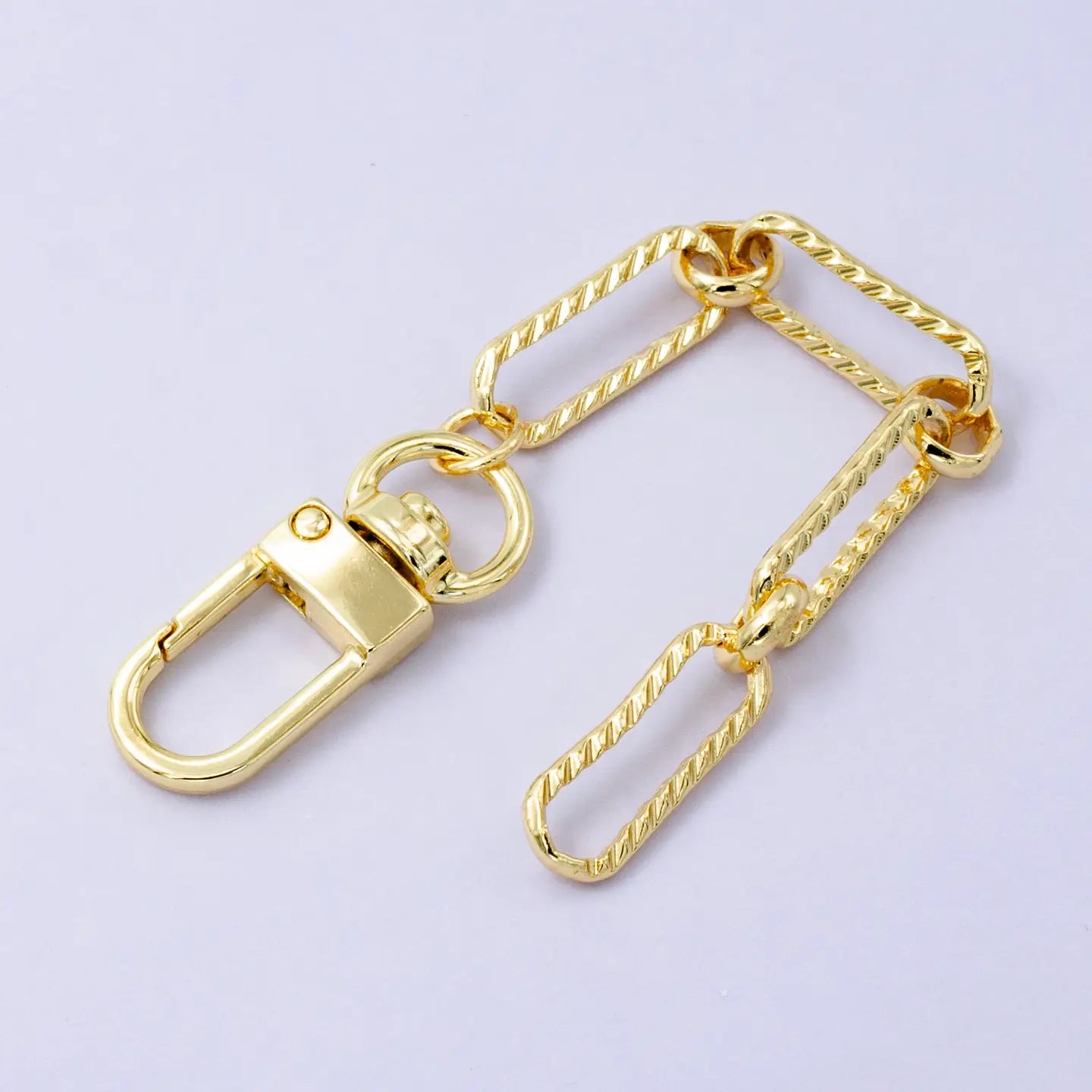 24K Gold Filled Chunky Cable Link Bag Purse Chain