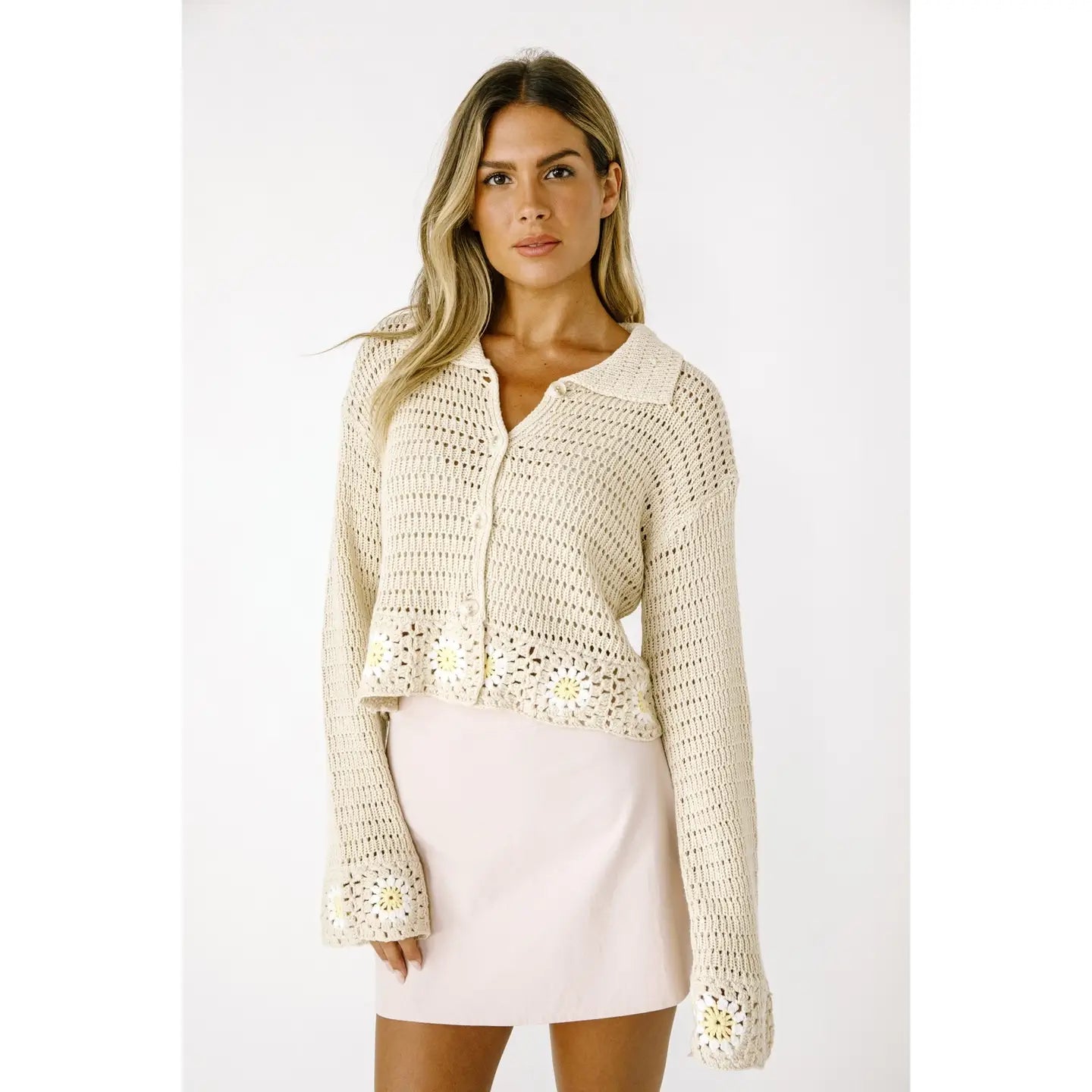 Charley Crochet Daisy Cardigan