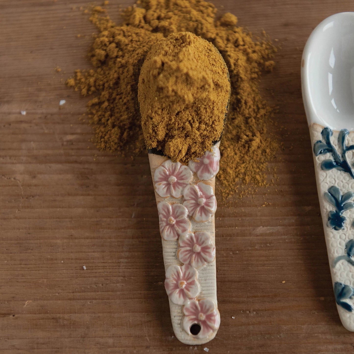 Hand-Painted Spoon with Handle