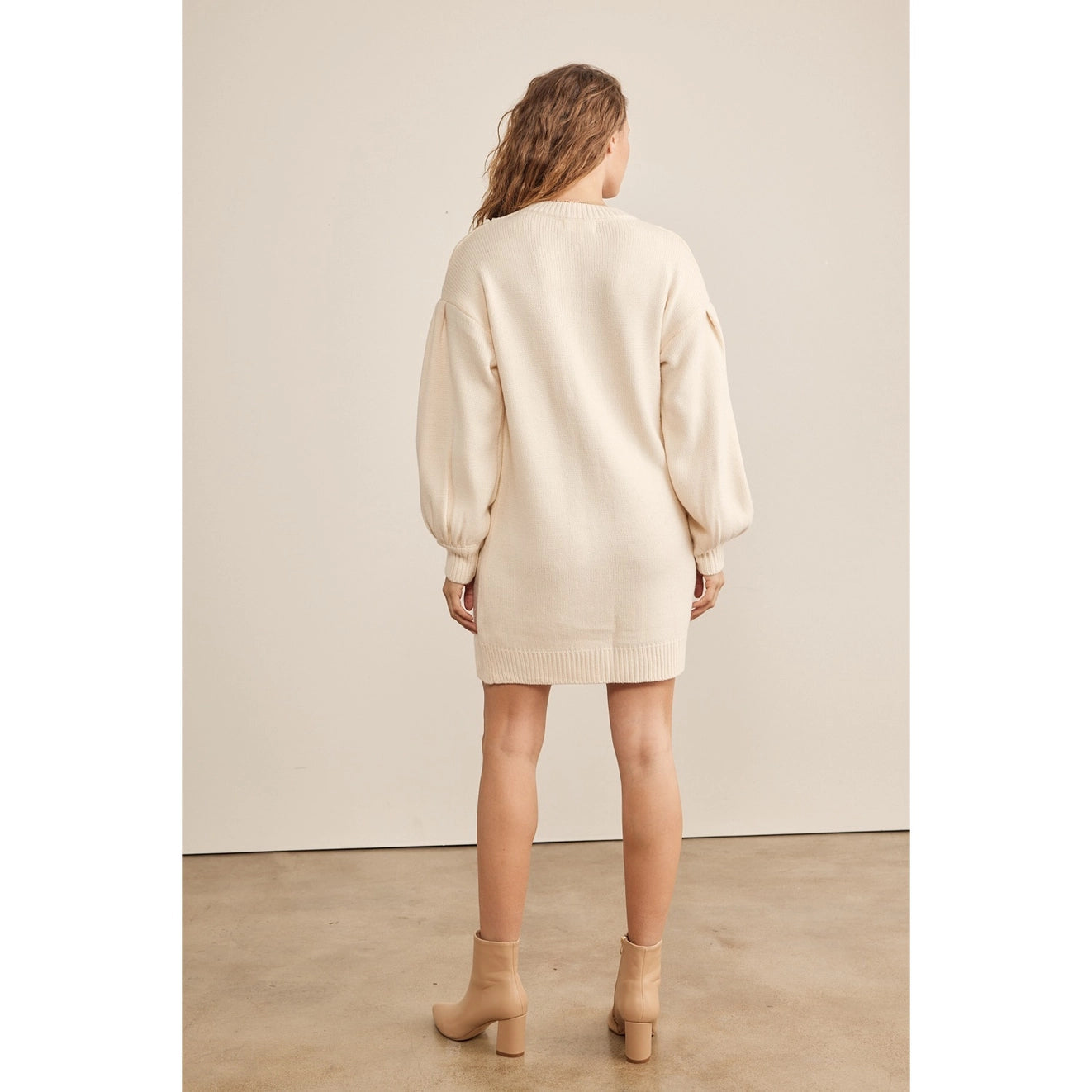 Georgia Floral Applique Sweater Dress