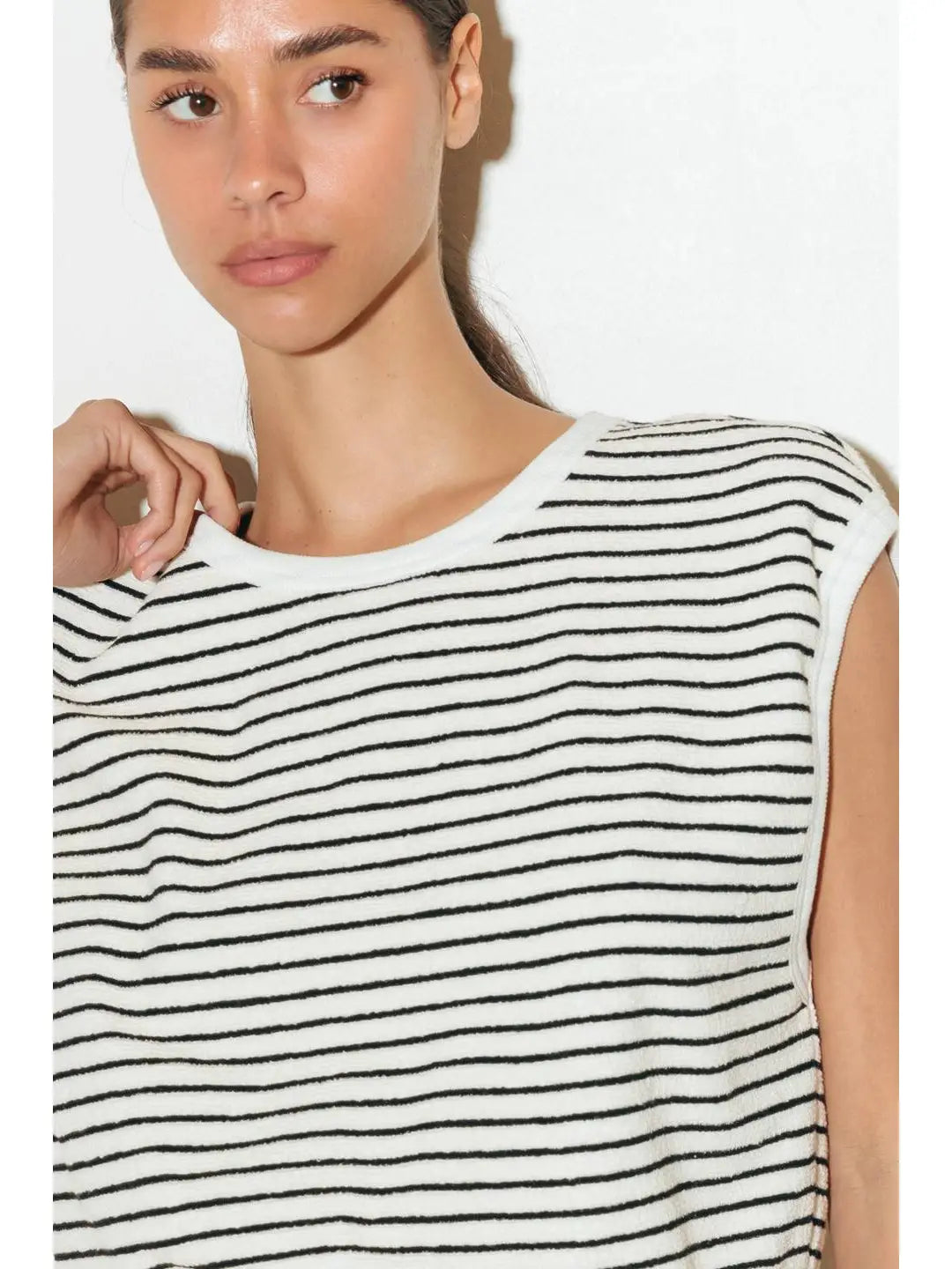 Kenley Striped Knit Romper