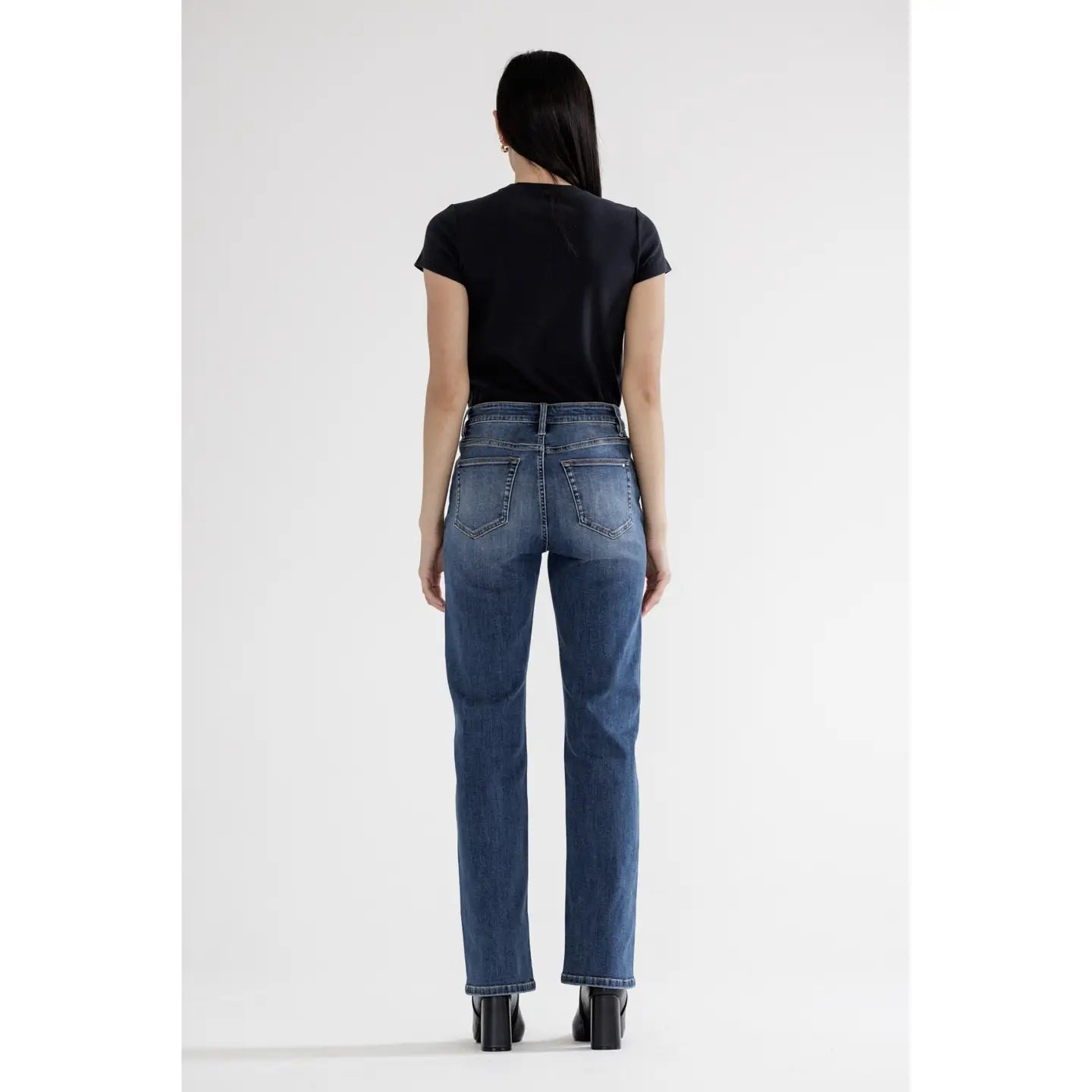 Annalise High Rise Straight Leg Denim