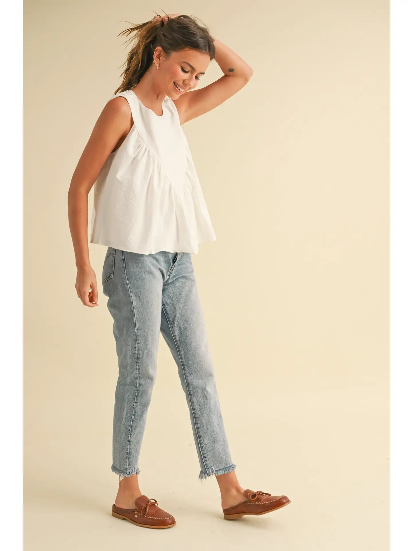 Scarlet Sleeveless Blouse
