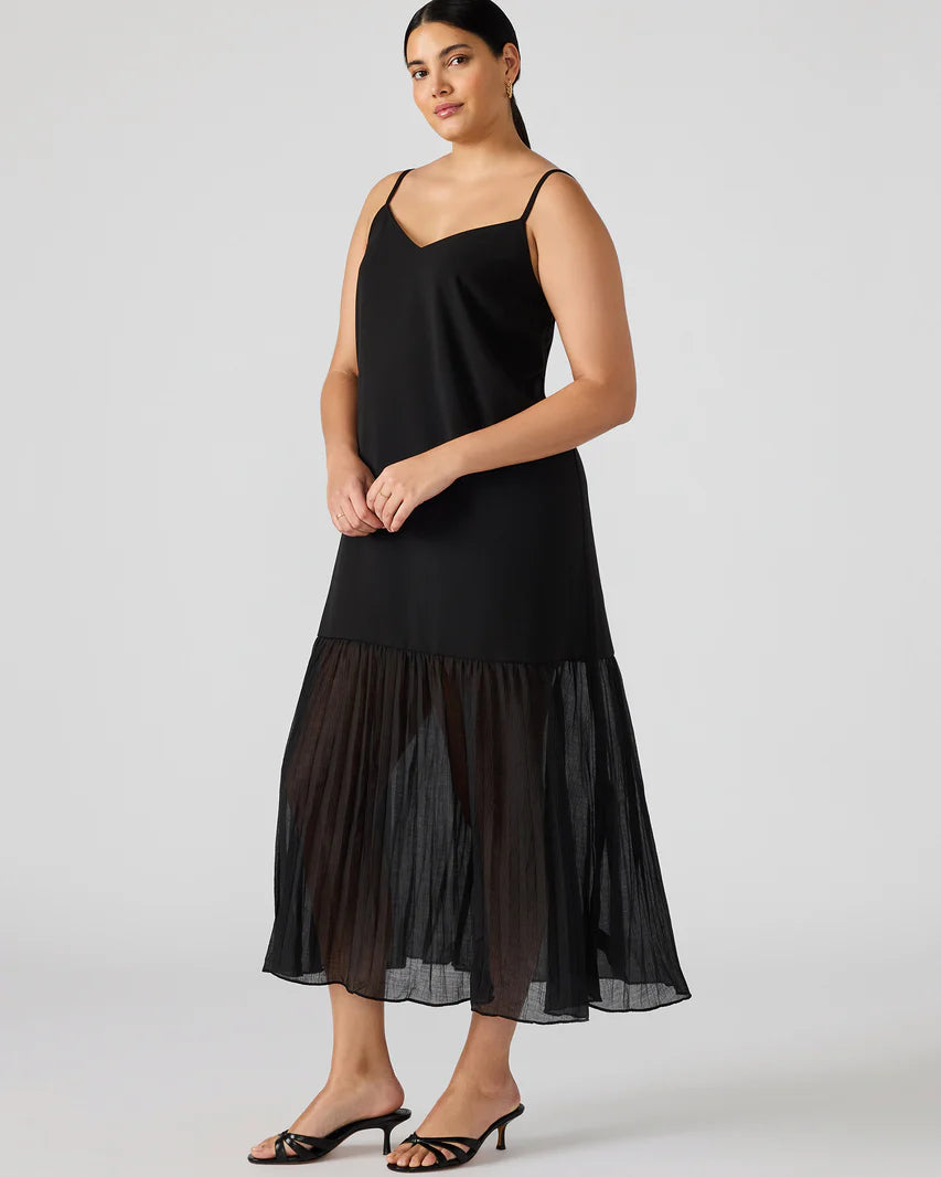 Paris Flowy Sheer Bottom Maxi Dress