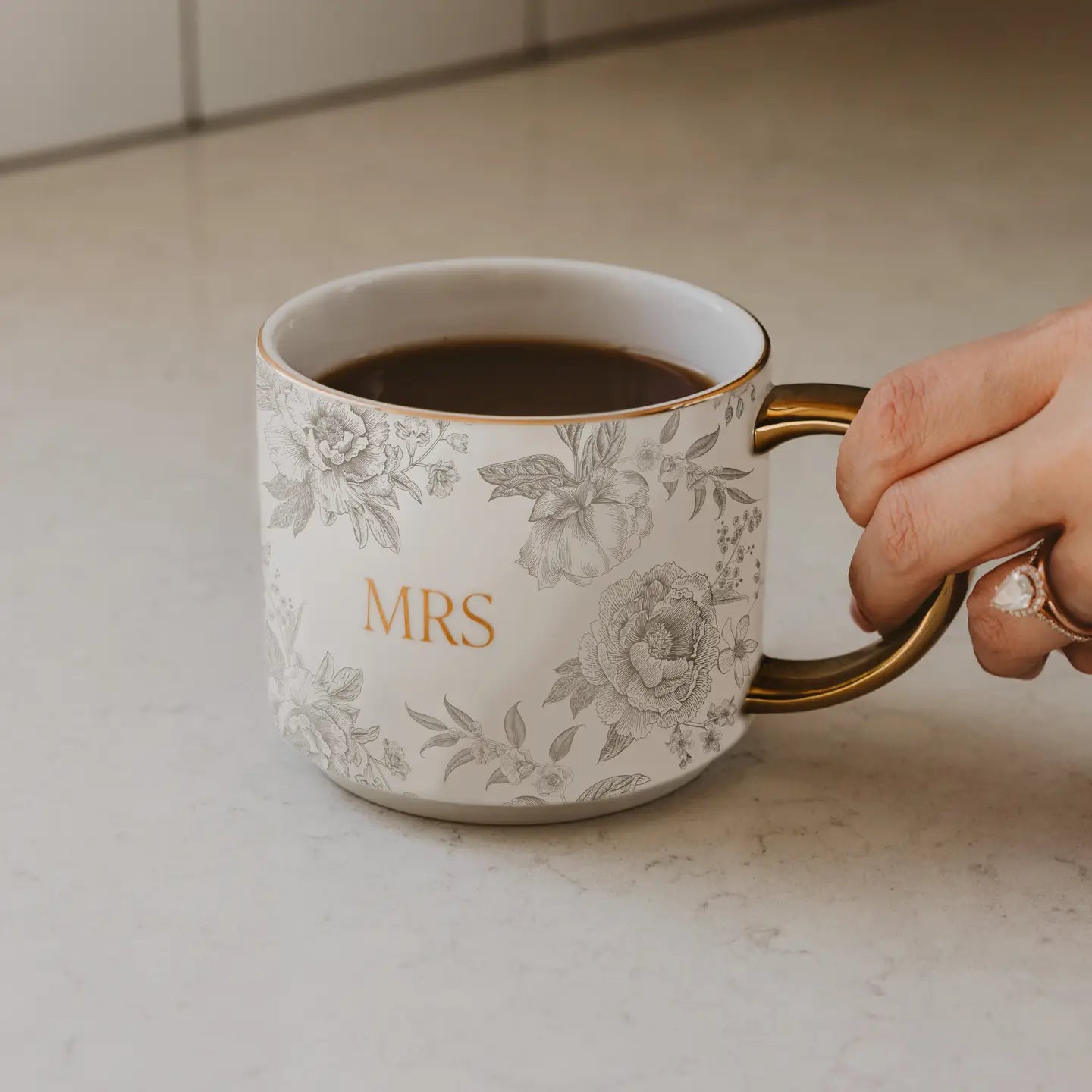 Mrs Floral Coffee Mug