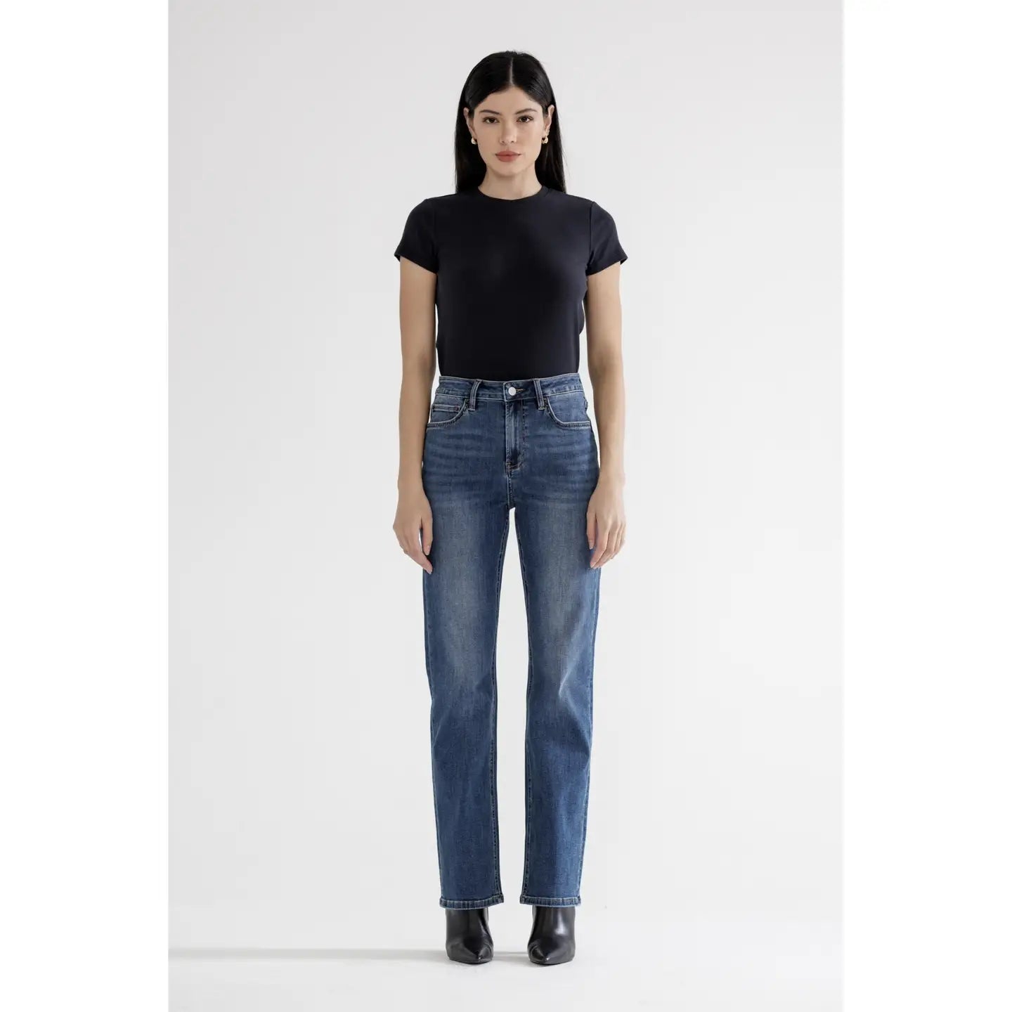 Annalise High Rise Straight Leg Denim