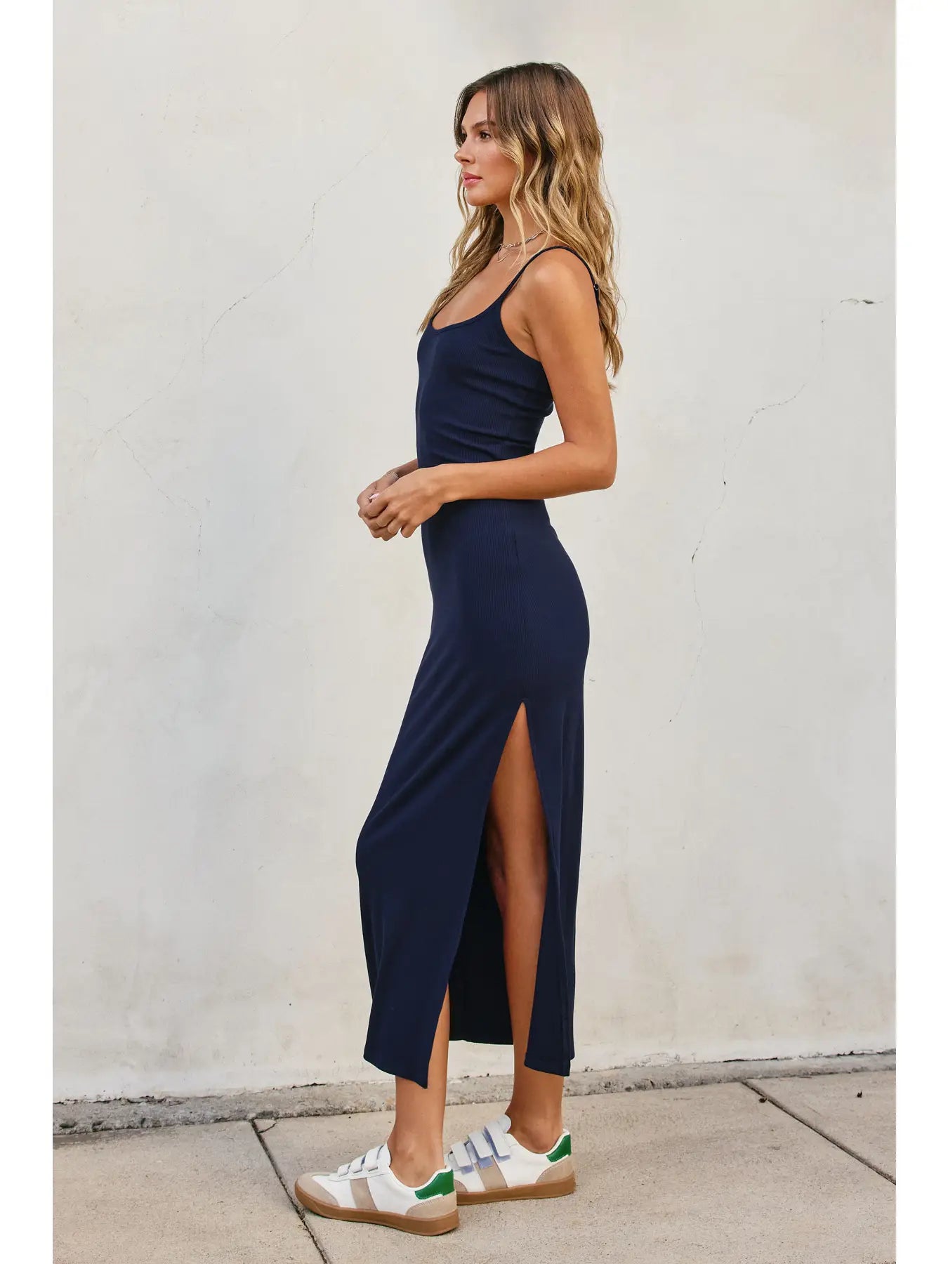 Ezra Ribbed Knit Bodycon Maxi