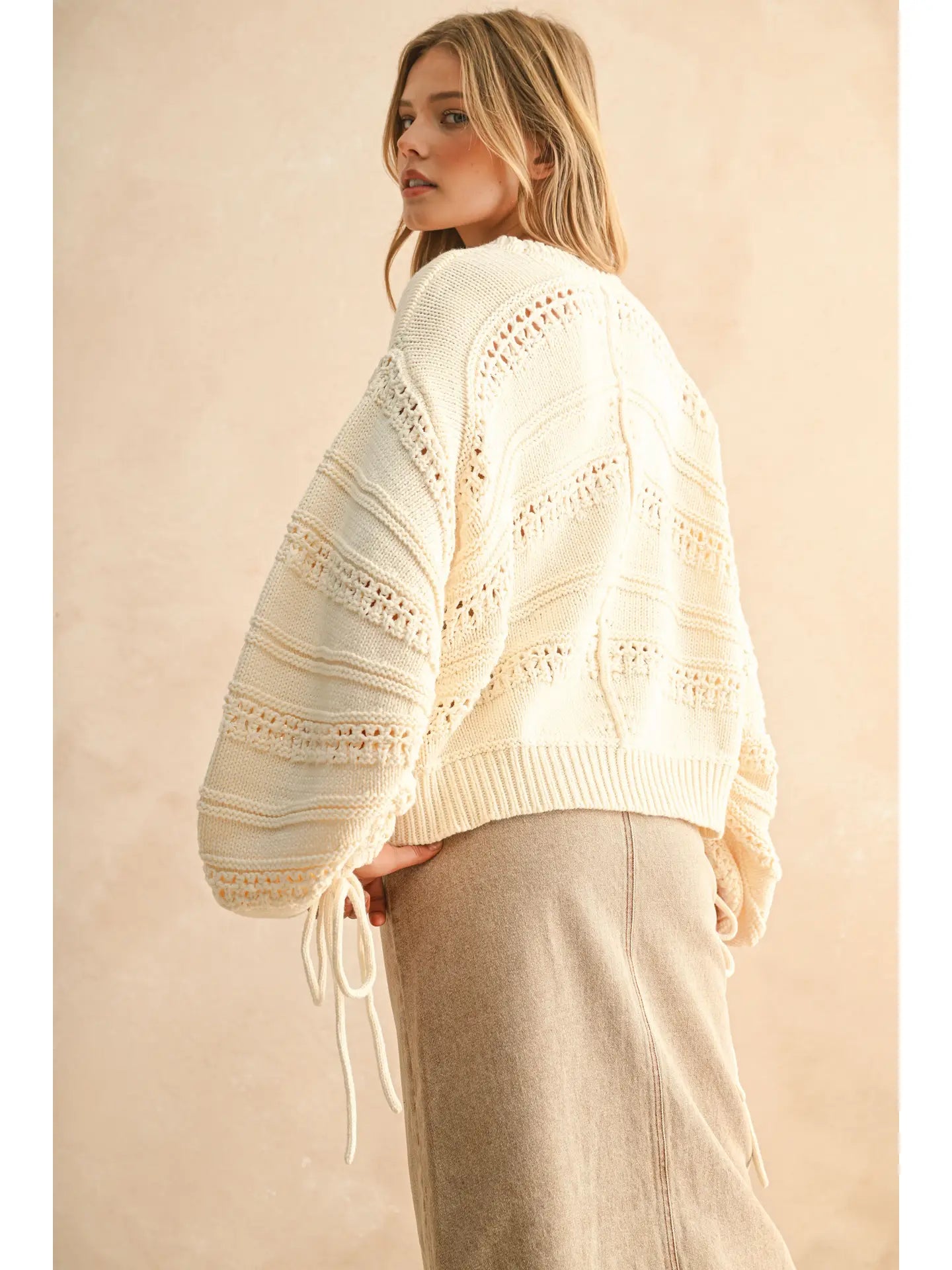 Cornelia Tie Sleeve Sweater
