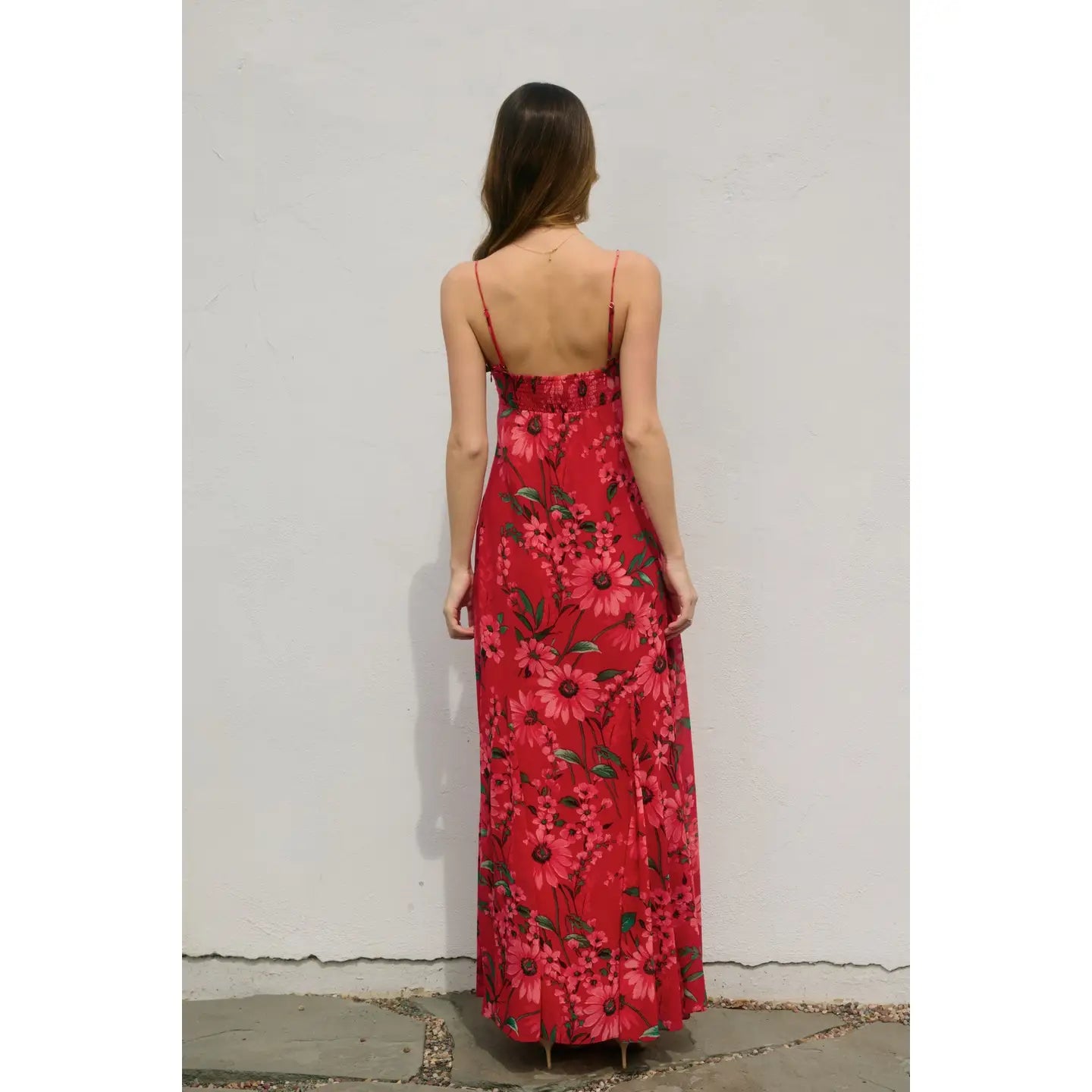 Mariam Ruffle Flared Maxi Dress