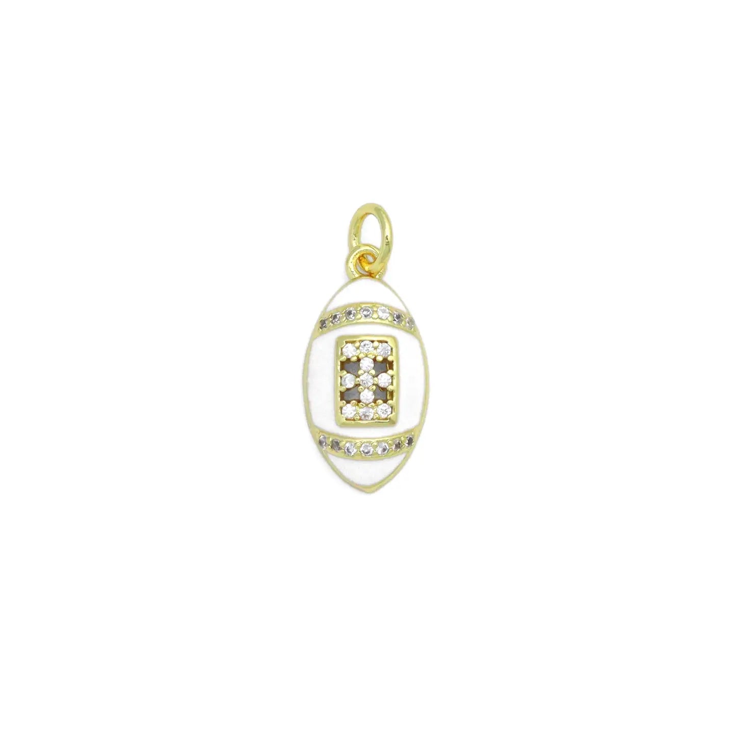 18k Gold Football Charm