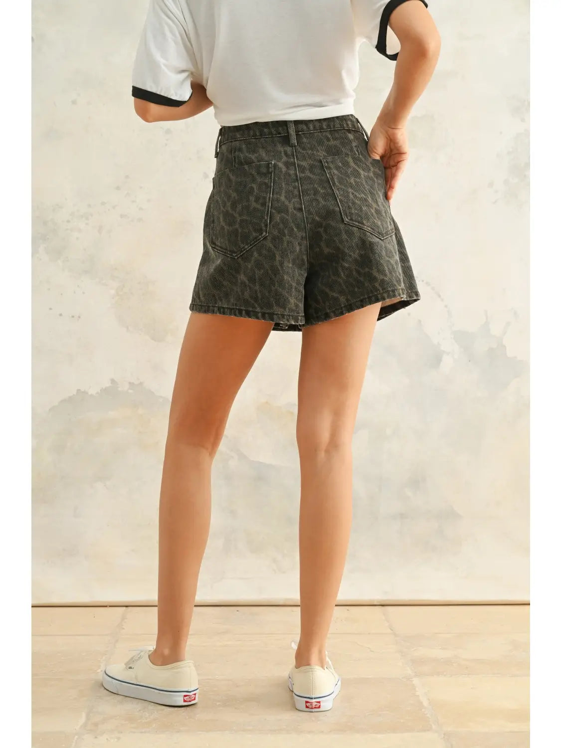 Finn Leopard Print Skort