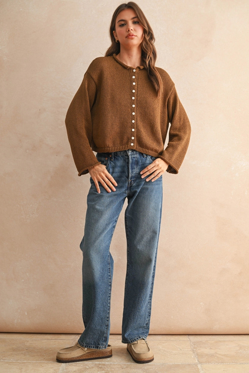 Sterling Button Front Cardigan