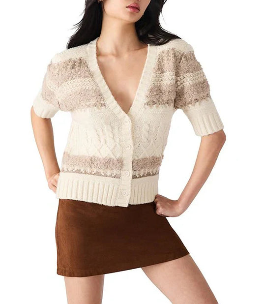 Tibi Short Sleeve Cardigan