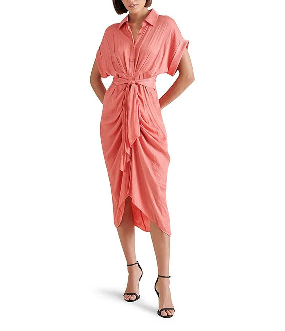 Merida Satin Midi Dress