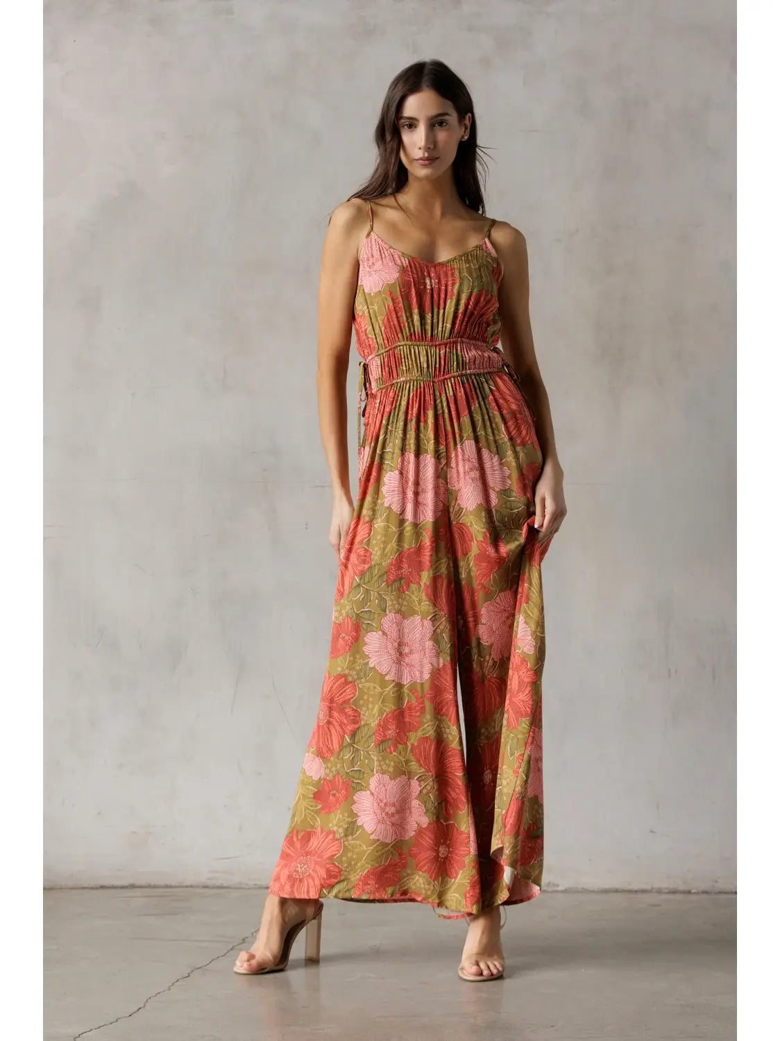 Millicent Woven Floral Jumpsuit