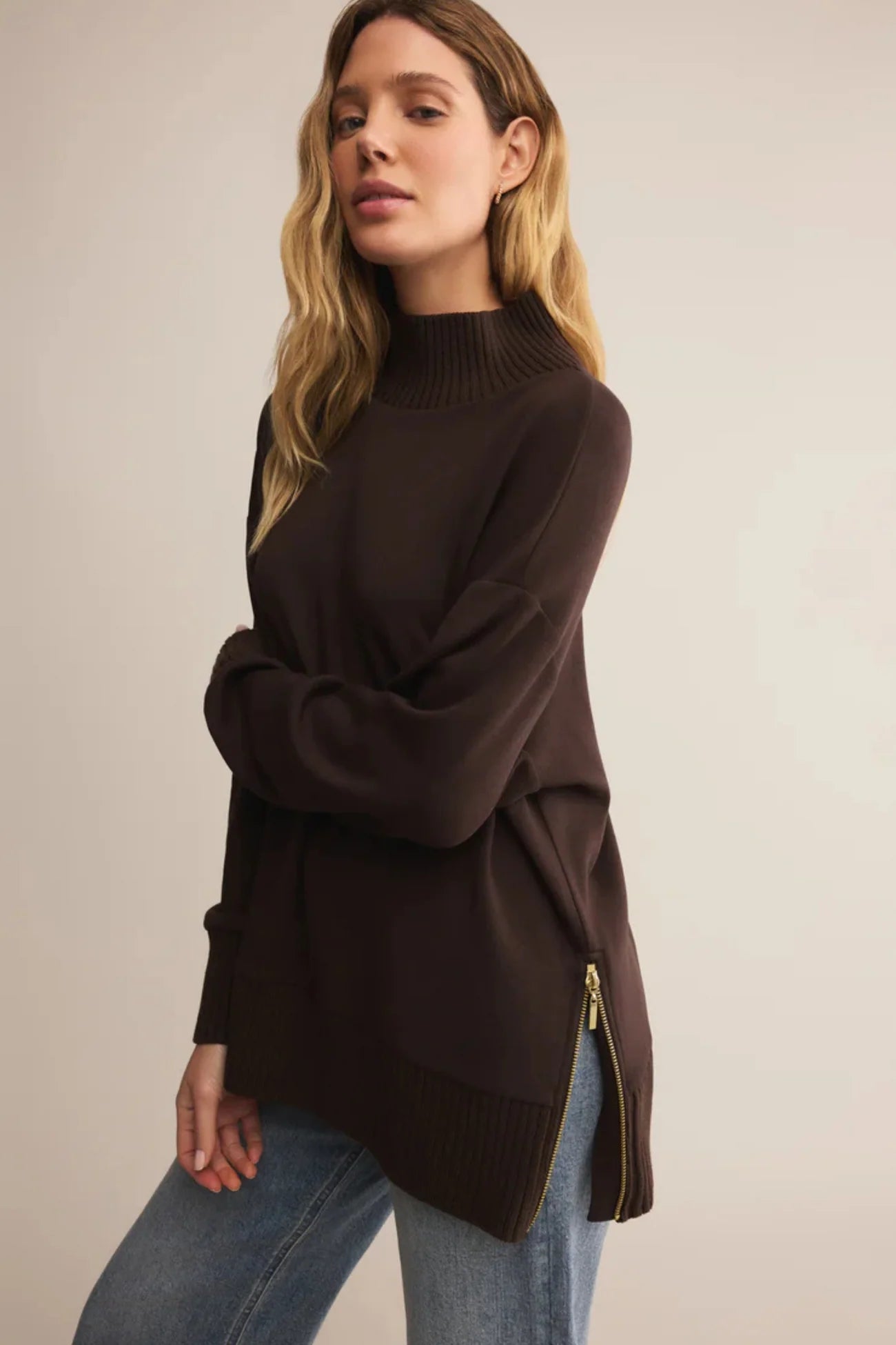 Dorthea Rib Knit Sweatshirt