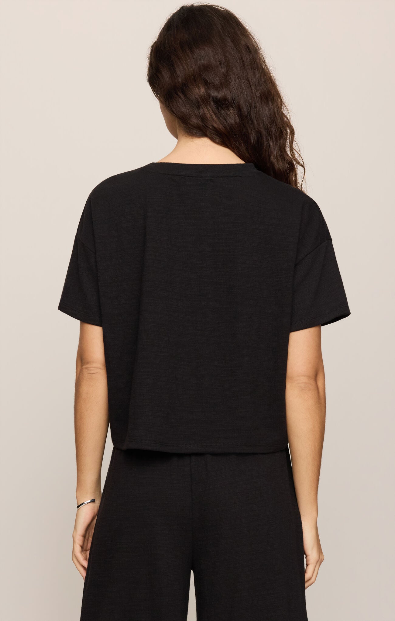 Sway Texture Cropped Tee