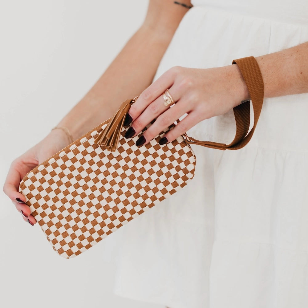 Woven Clutch Wristlet