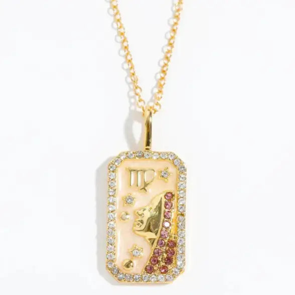 Tarot Astrological Zodiac Necklace