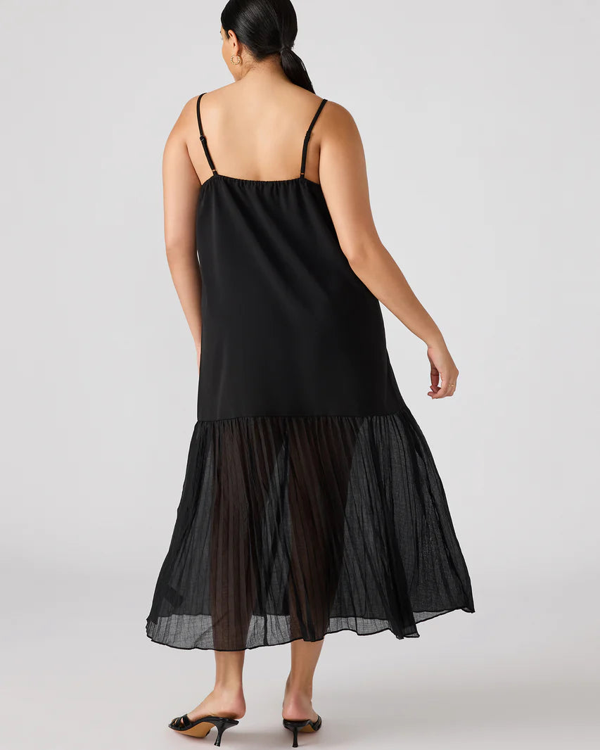 Paris Flowy Sheer Bottom Maxi Dress