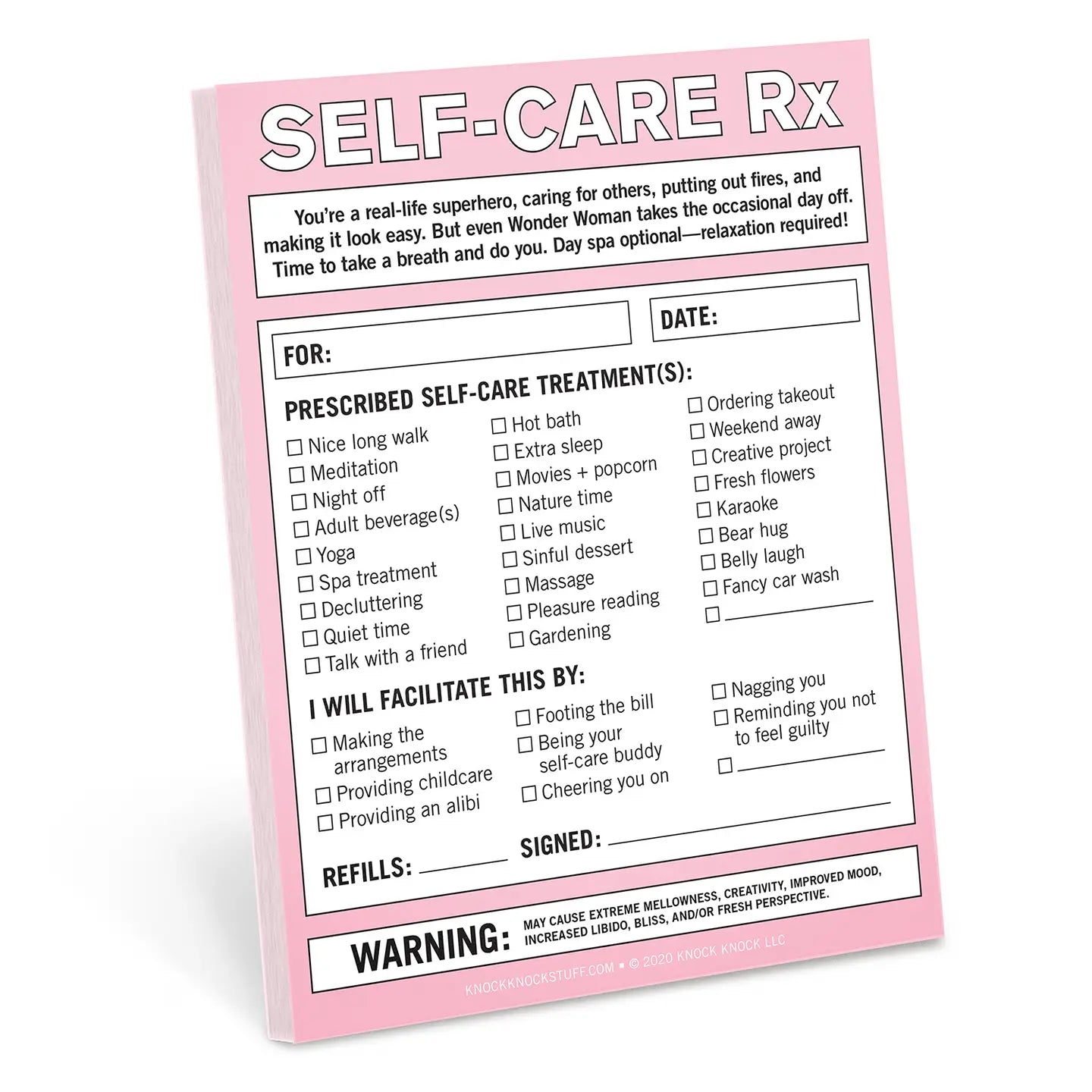 Self-Care Rx Nifty Note Pad