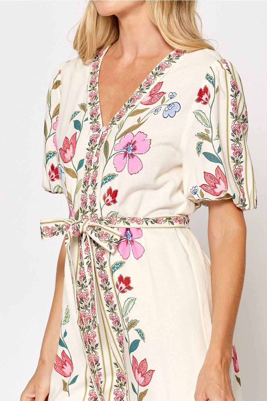 Averie Floral Printed Romper