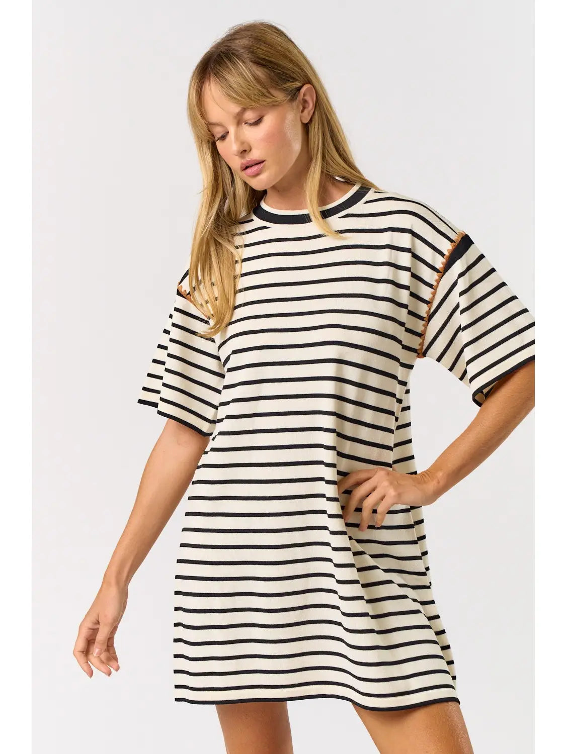 Maren Striped Shirt Dress
