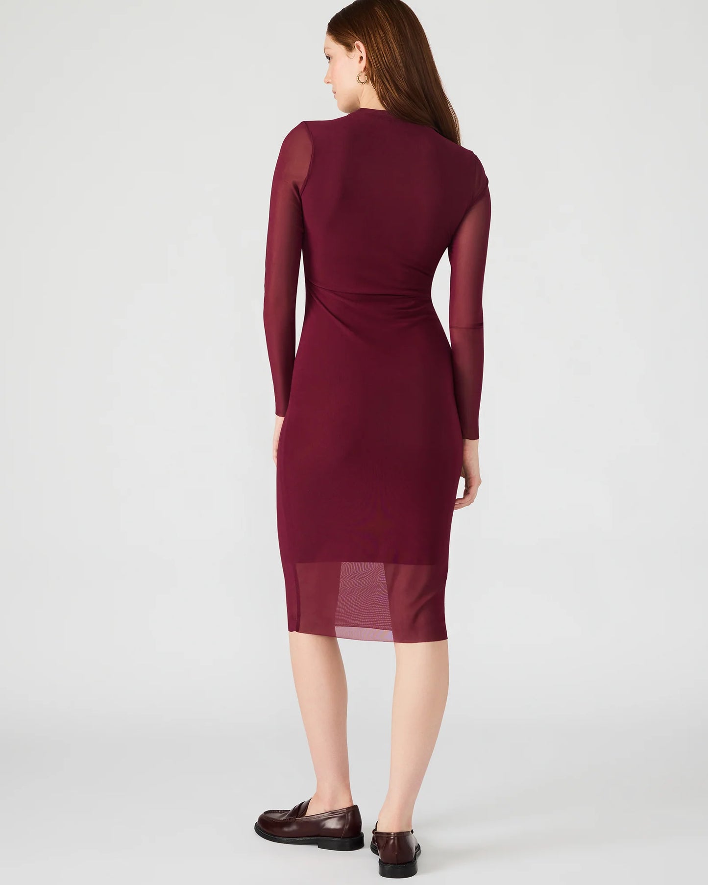 Jazmin Knit Mesh Body Con Dress