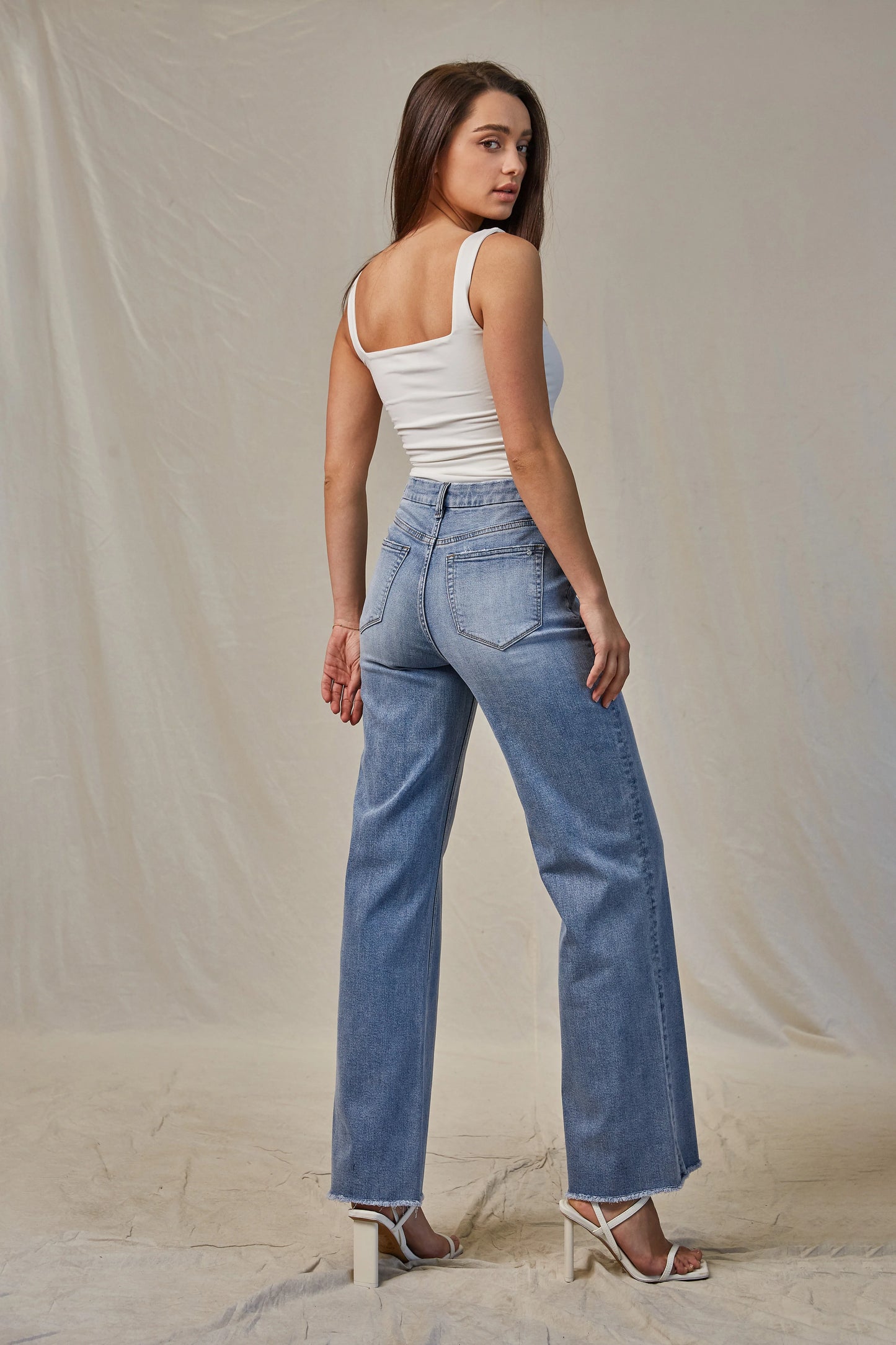 Jamie Super High Wide Leg Denim