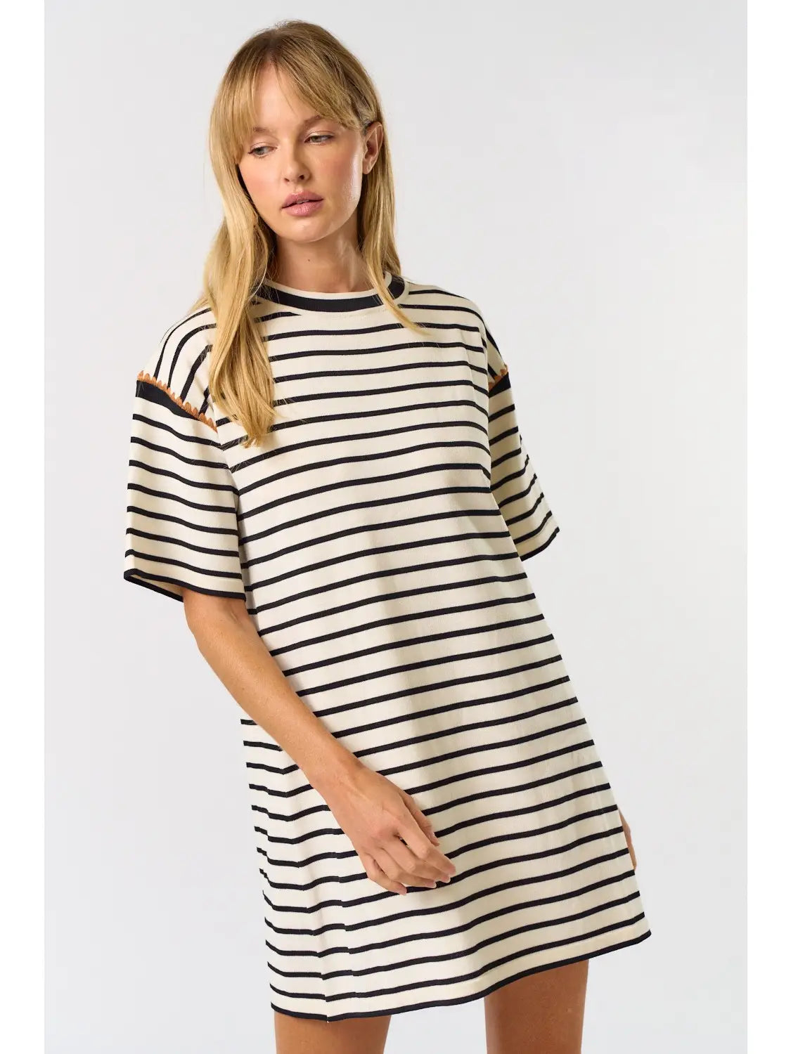 Maren Striped Shirt Dress