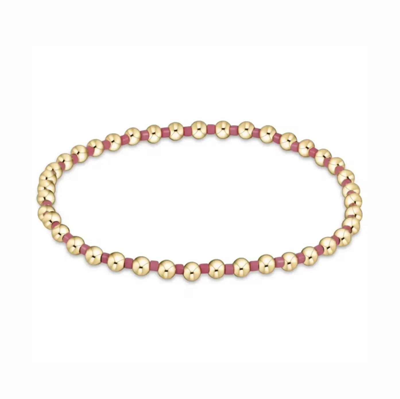 Gold Beaded Crystal Waterproof Non-Tarnish Bracelets