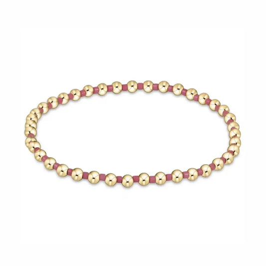 Gold Beaded Crystal Waterproof Non-Tarnish Bracelets