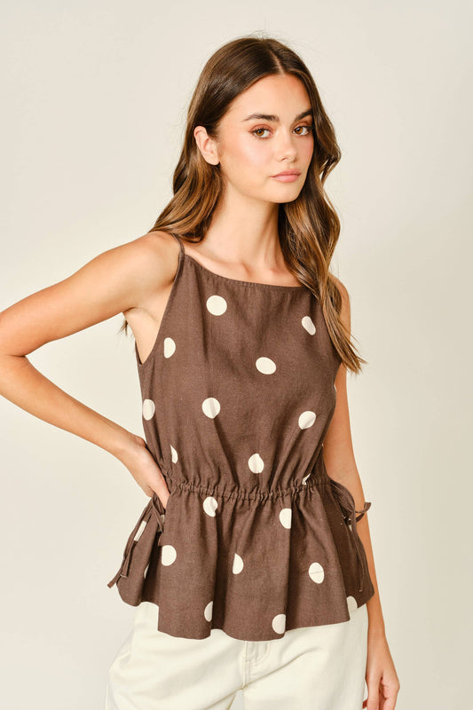 Vivien Polka Dot Baby Doll Top