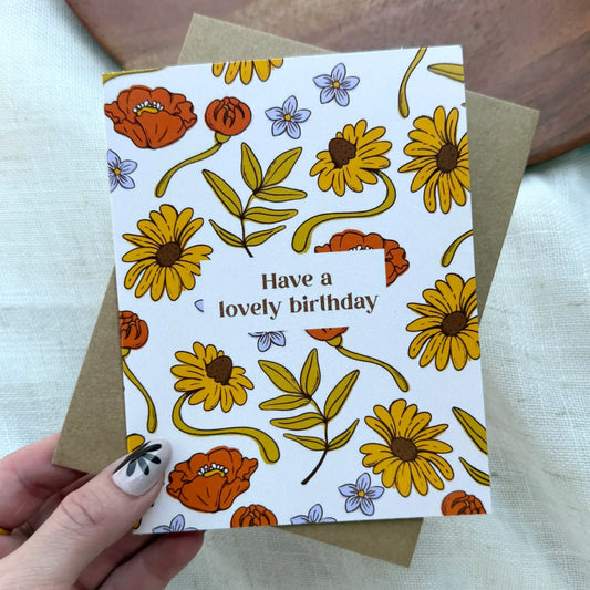 Have A Lovely Birthday Greeting Card
