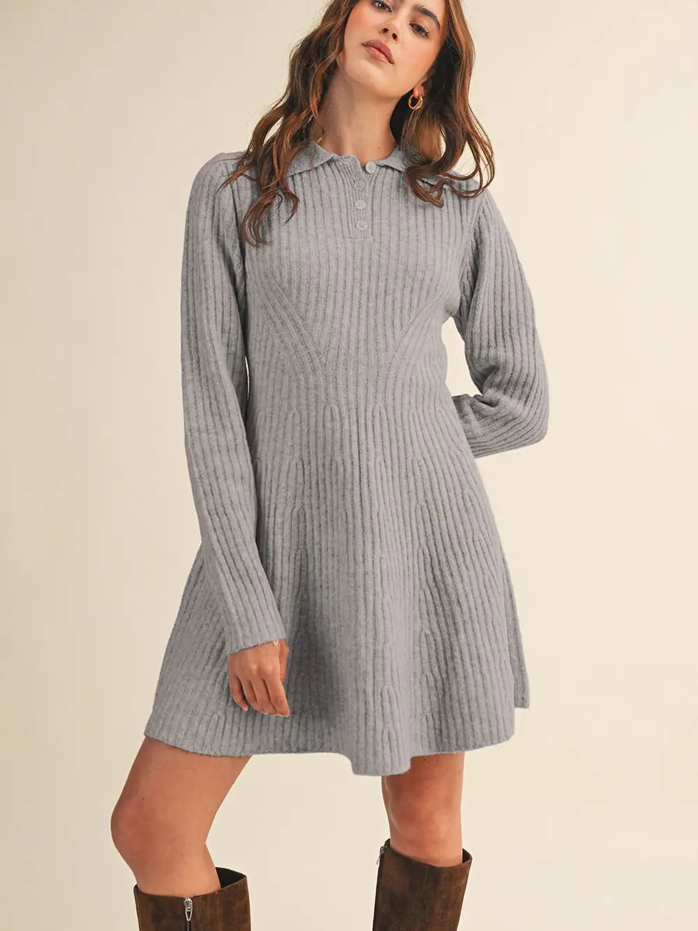 Campbell Flared Sweater Dress