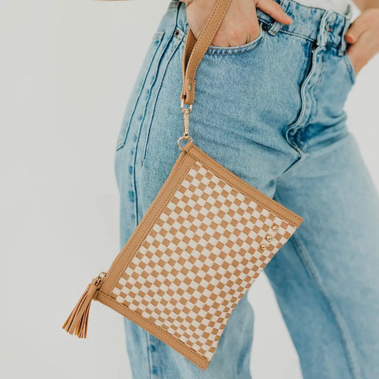 Woven Crossbody and Clutch Bag