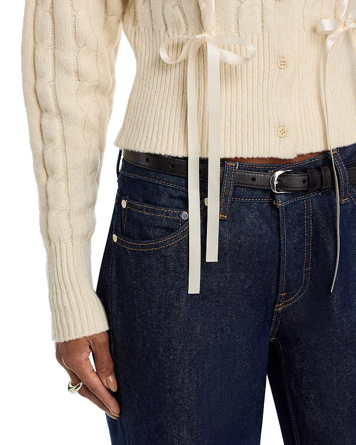 Mirian Cable Ribbon Tie Cardigan