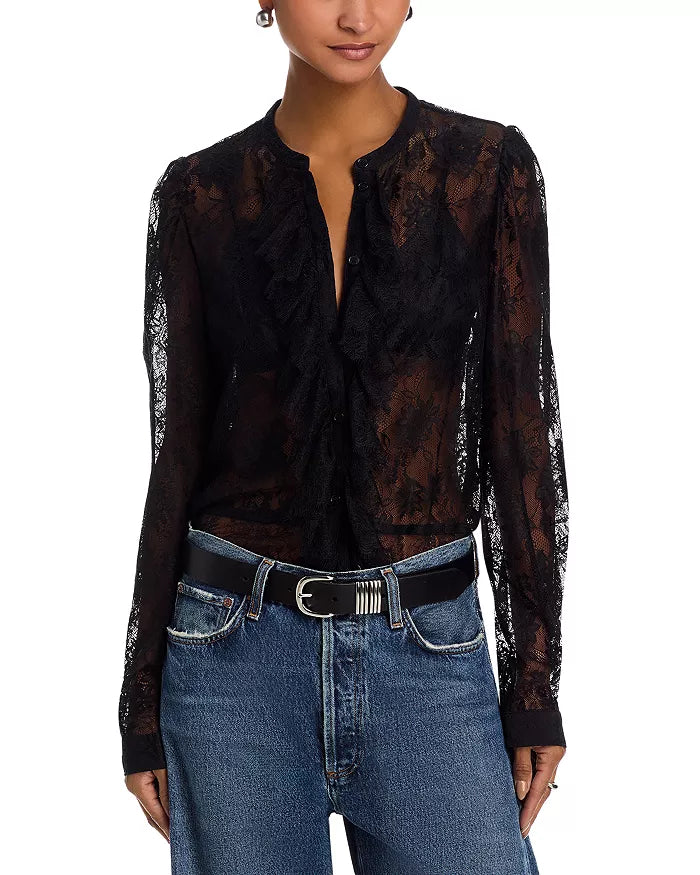 Piper Lace Ruffle Blouse